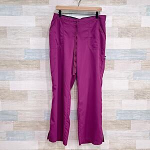 Greys Anatomy 4 Pocket Cargo Scrub Pants Black Nursing 4245 Womens Large